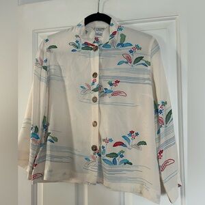 Silk Button-Up Blouse